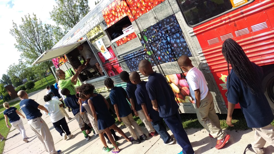 The food truck at Minneapolis Public Schools.