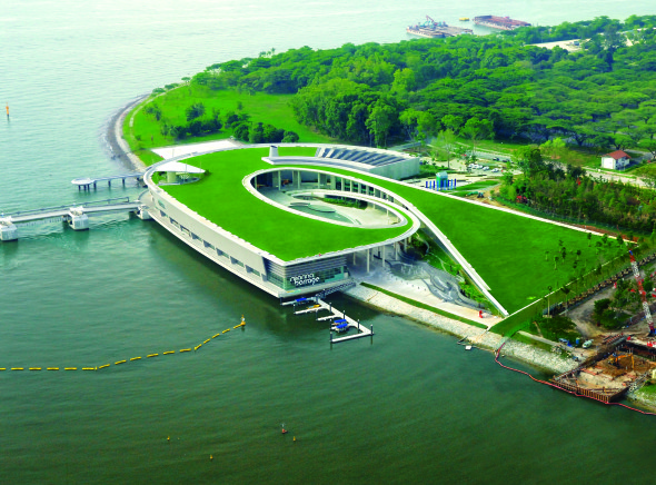 Singapore's Marina Barrage reservoir