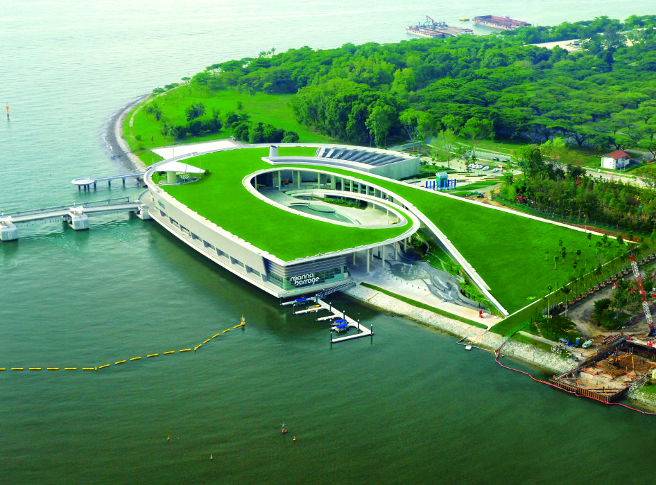 Singapore's Marina Barrage reservoir