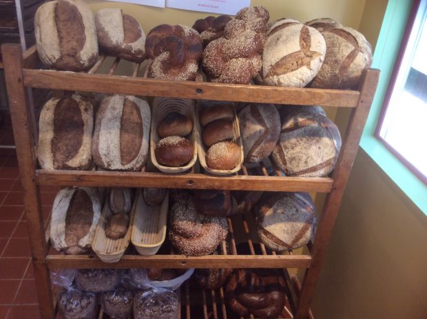 Bread made from local whole grains at Ponsford's Place Bakery